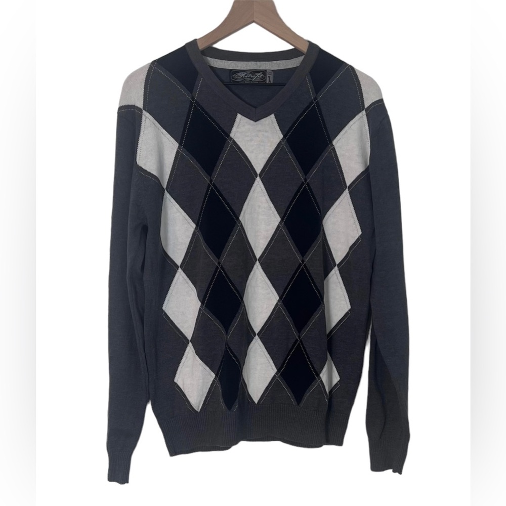 Retrofit Argyle Sweater